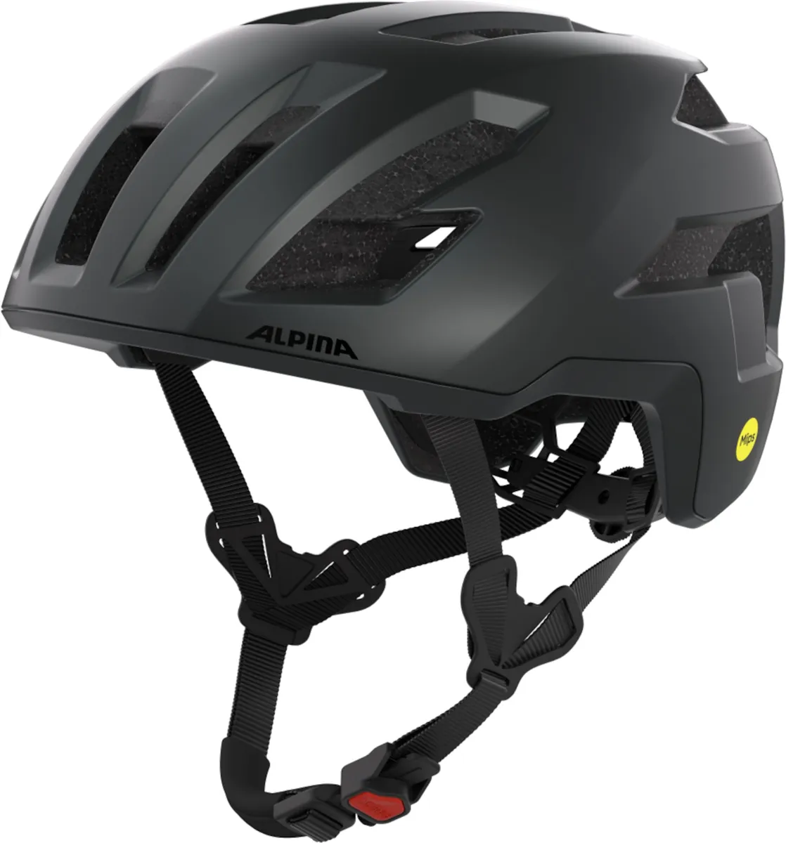 Alpina Taunus Gravel MIPS — Matzwart, maat 52-56 cm