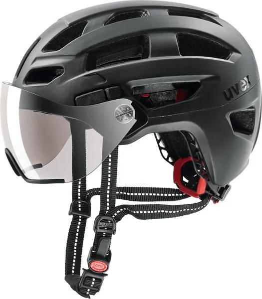 Uvex Finale Visor — Matzwart, maat 52-57 cm
