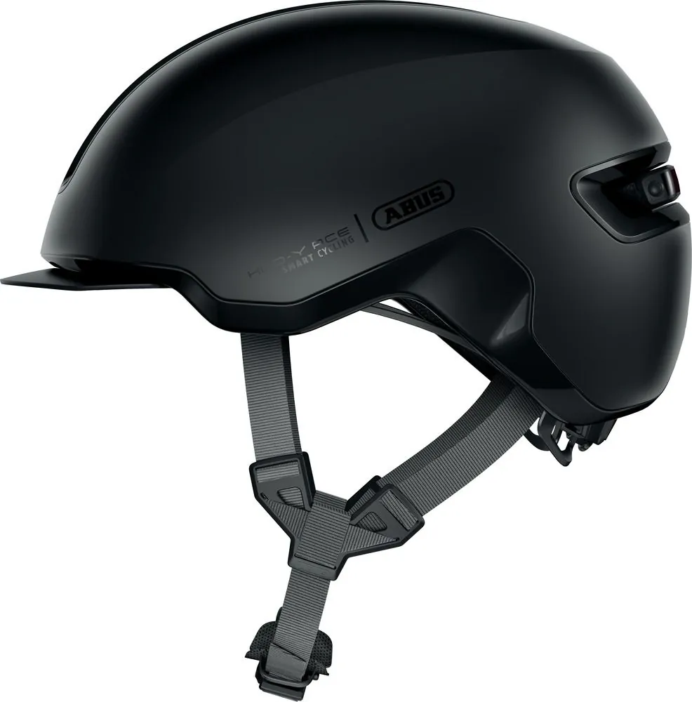 Abus Hud-Y — Zwart, maat 51-55 cm (S)
