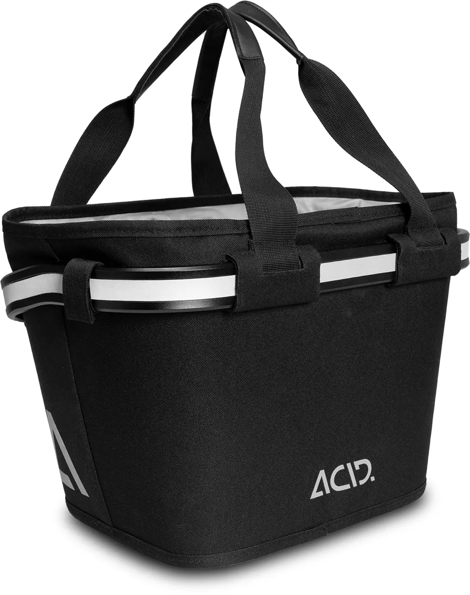Cube ACID Lenkerkorb City 15 FILink — Zwart, maat 15 liter