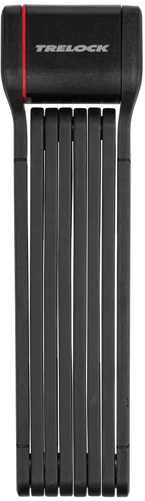 Trelock FOLD-IT Daily 130 Faltschloss — Zwart-rood, maat 130 cm