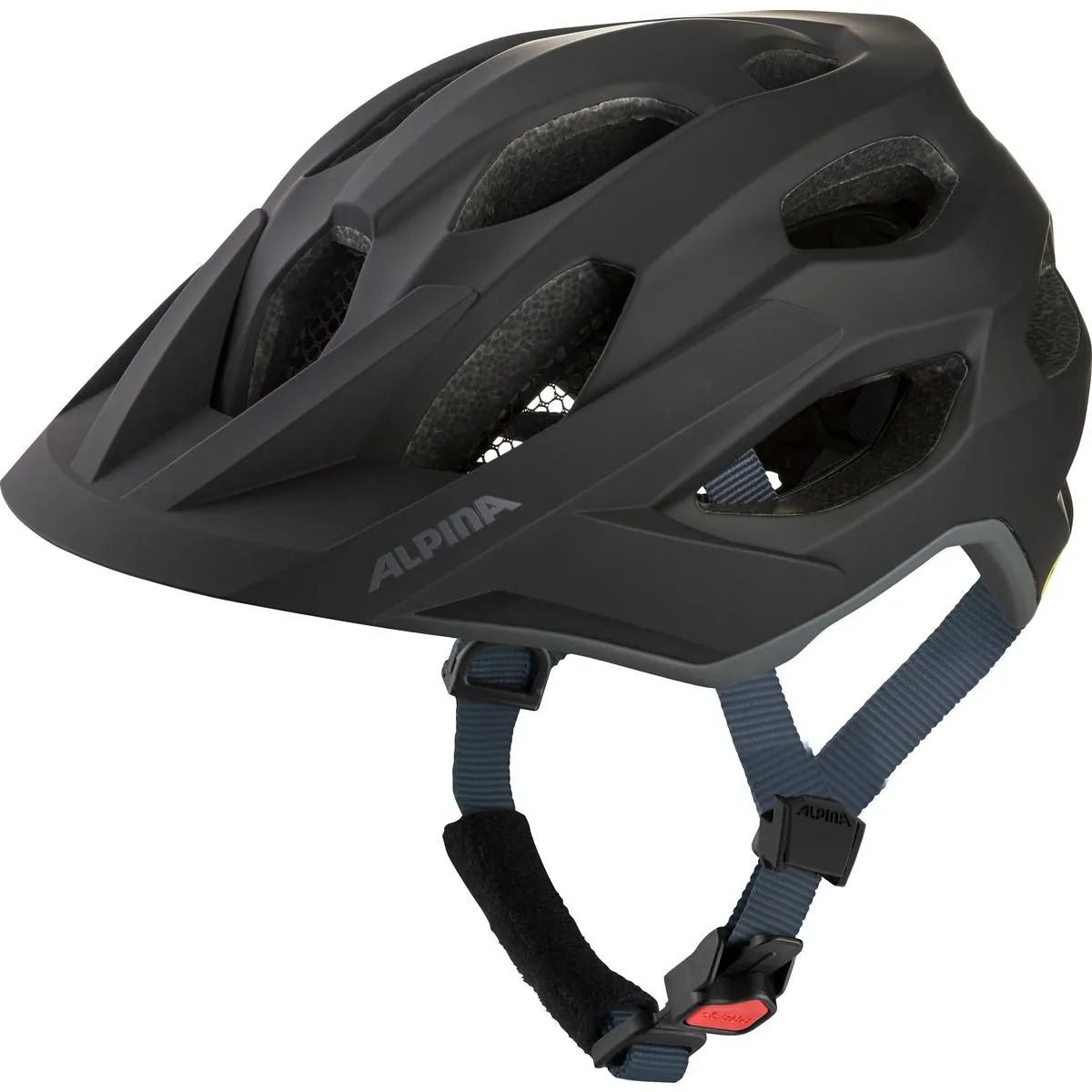 Alpina Apax MIPS — Matzwart, maat 52-57 cm