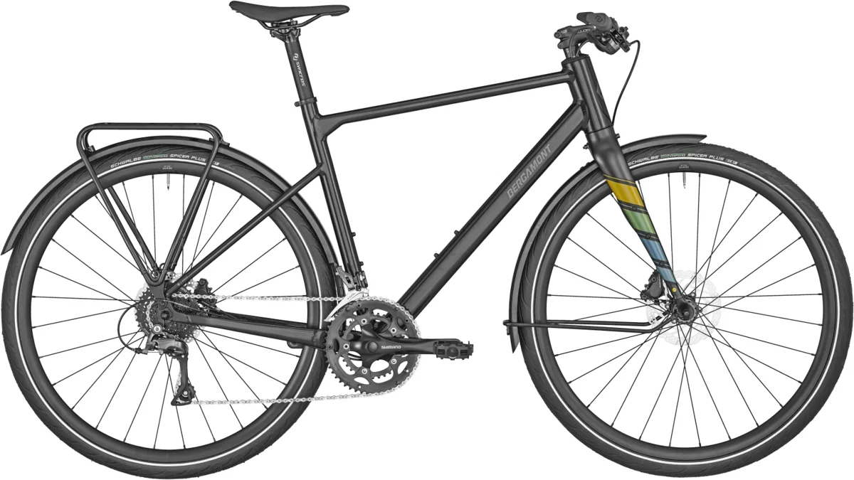 Bergamont Sweep 4 EQ — shiny flaky black, maat 58 cm