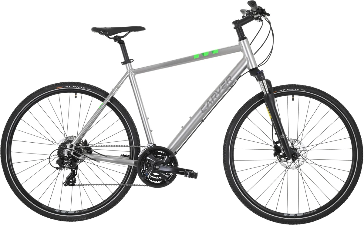 Carver Cinos 110 — midgrey anthracite neongreen, maat 50 cm