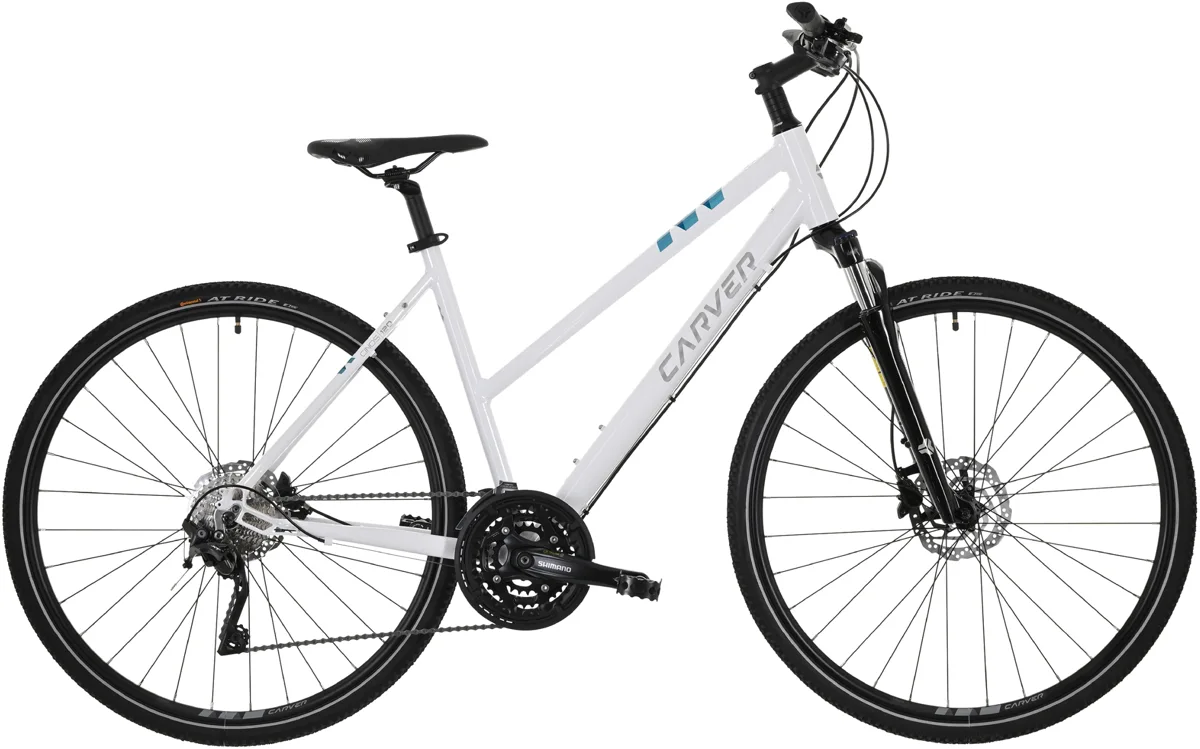 Carver Cinos 120 — white silver turquoise, maat 45 cm