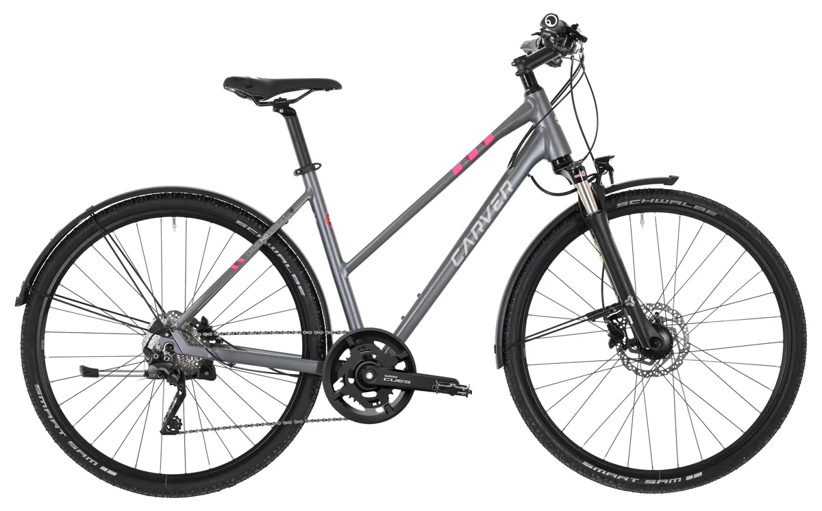 Carver Cinos Street 140 20s — anthracite silver neonpink, maat 45 cm