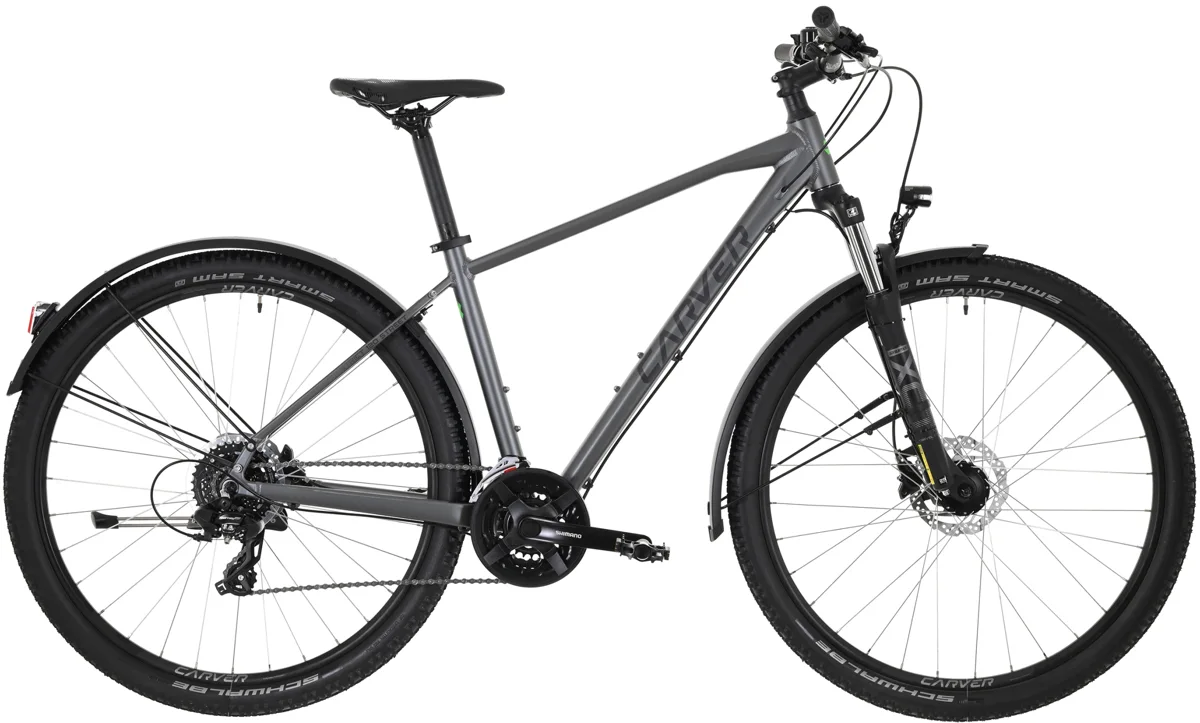Carver Strict 120 Street — anthracite/neon green, maat 46 cm
