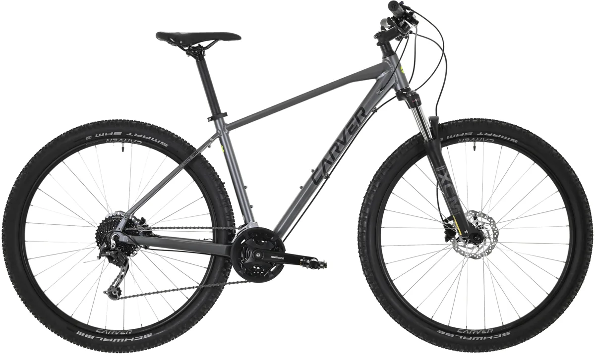 Carver Strict 130 — anthracite/black/neon yellow, maat 46 cm
