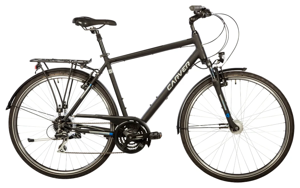 Carver Tour 100 — black/silver/blue, maat 50 cm