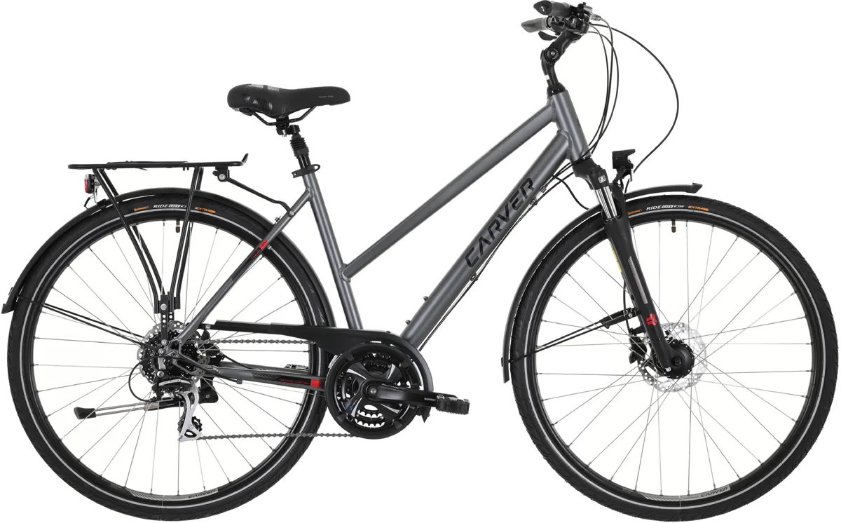 Carver Tour 110 — darkanthracite black red, maat 55 cm