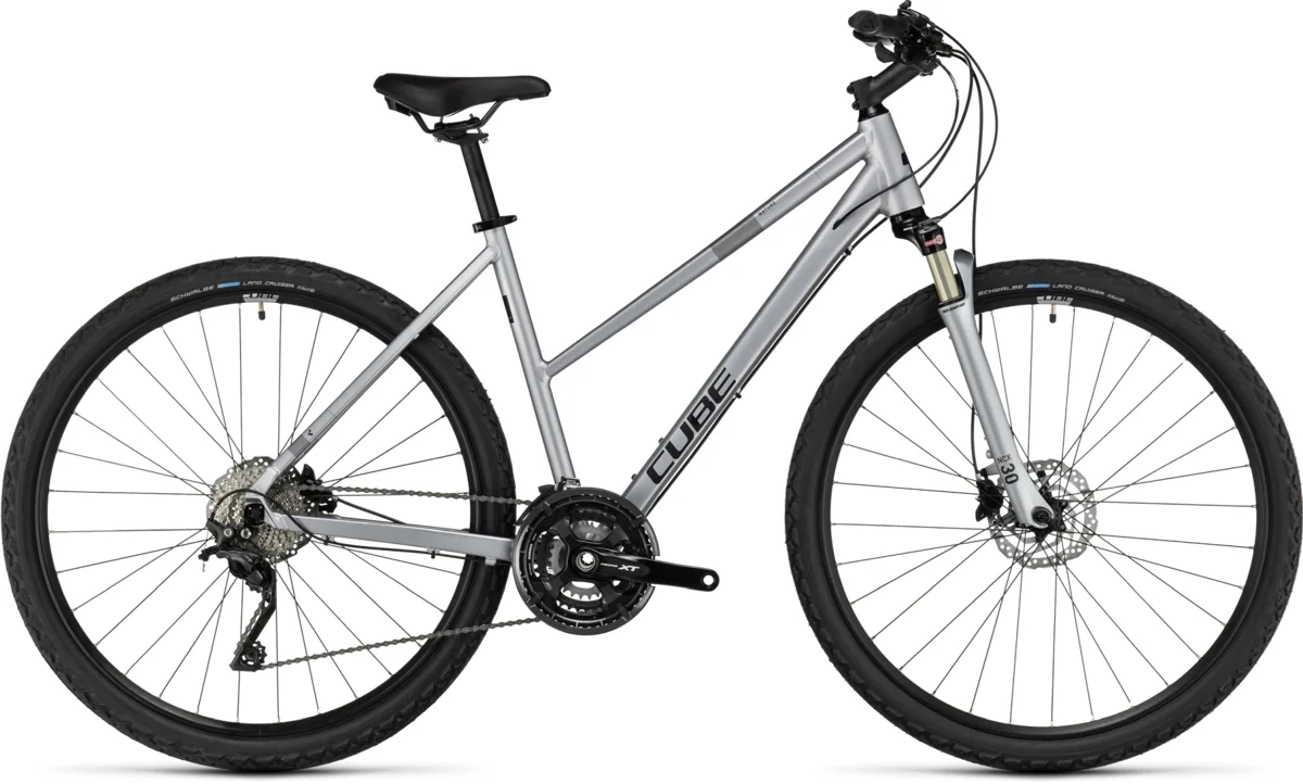 Cube Nature EXC — polarsilver´n´black, maat 46 cm