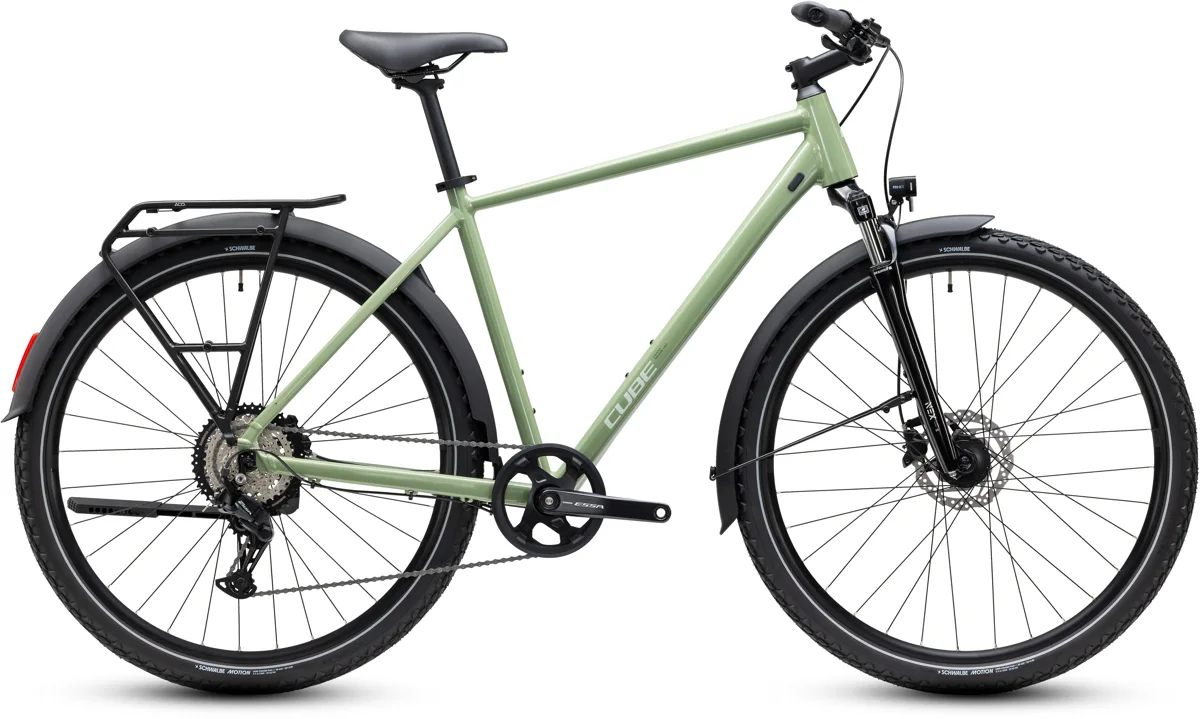 Cube Nature ONE FE — almondgreen´n´green, maat 46 cm