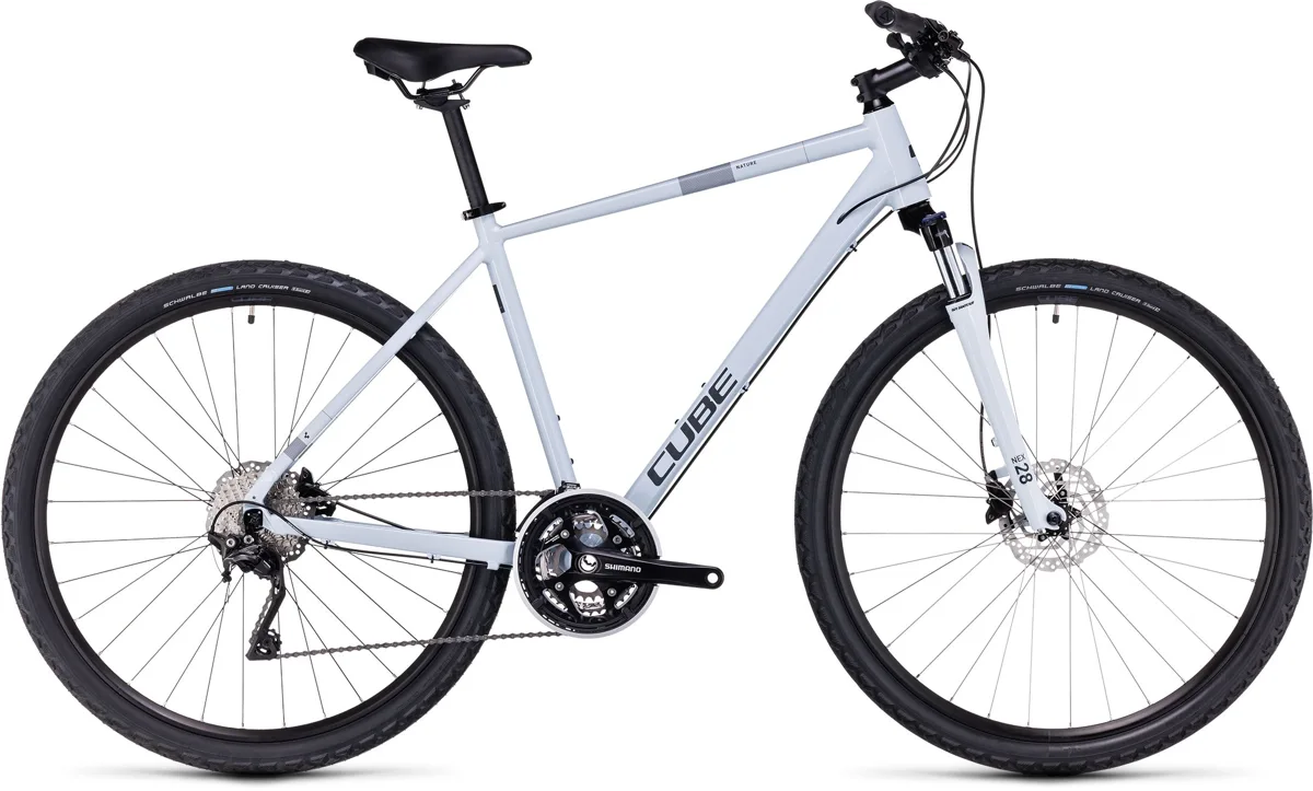 Cube Nature Pro — frostwhite´n´grey, maat 46 cm