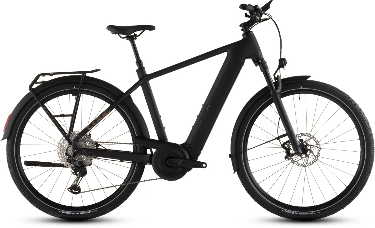 Cube Nuride Hybrid SLX 800 — black´n´gold, maat 50 cm
