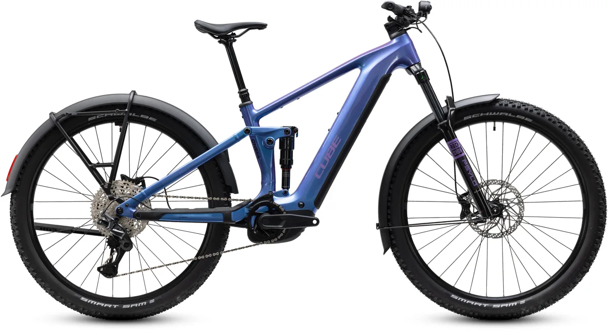 Cube Stereo Hybrid ONE44 Pro 800 FE — blueiris´n´purple, maat L