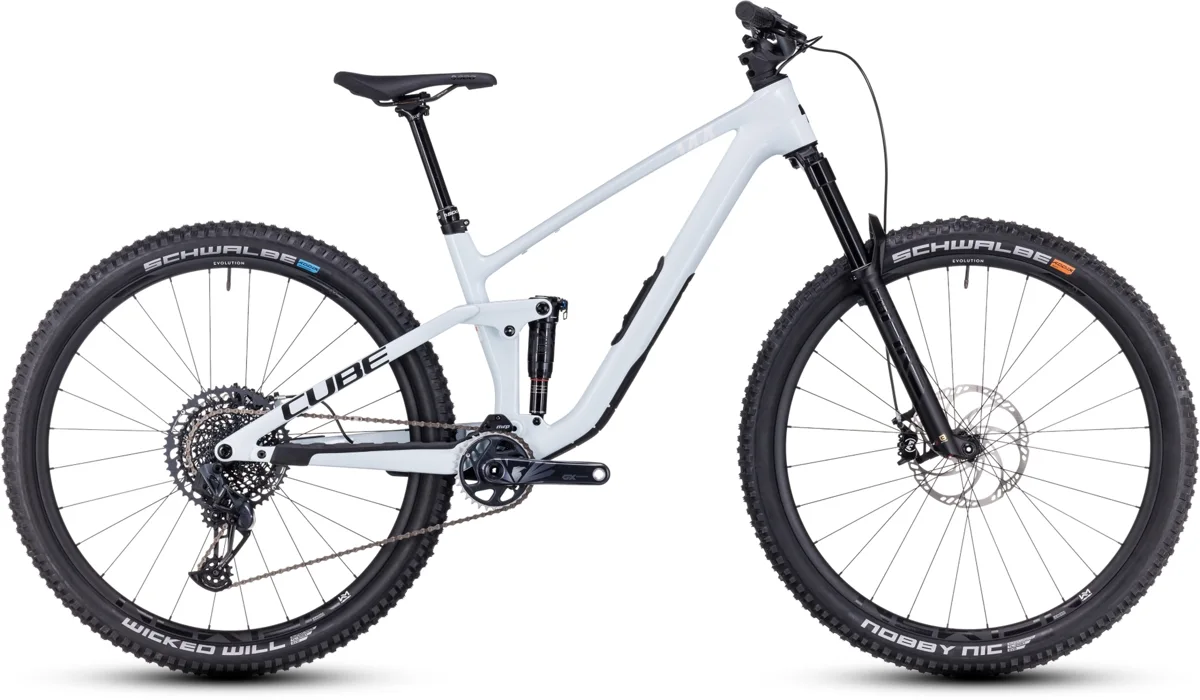 Cube Stereo ONE44 C:68X SLX — frostwhite´n´black, maat L