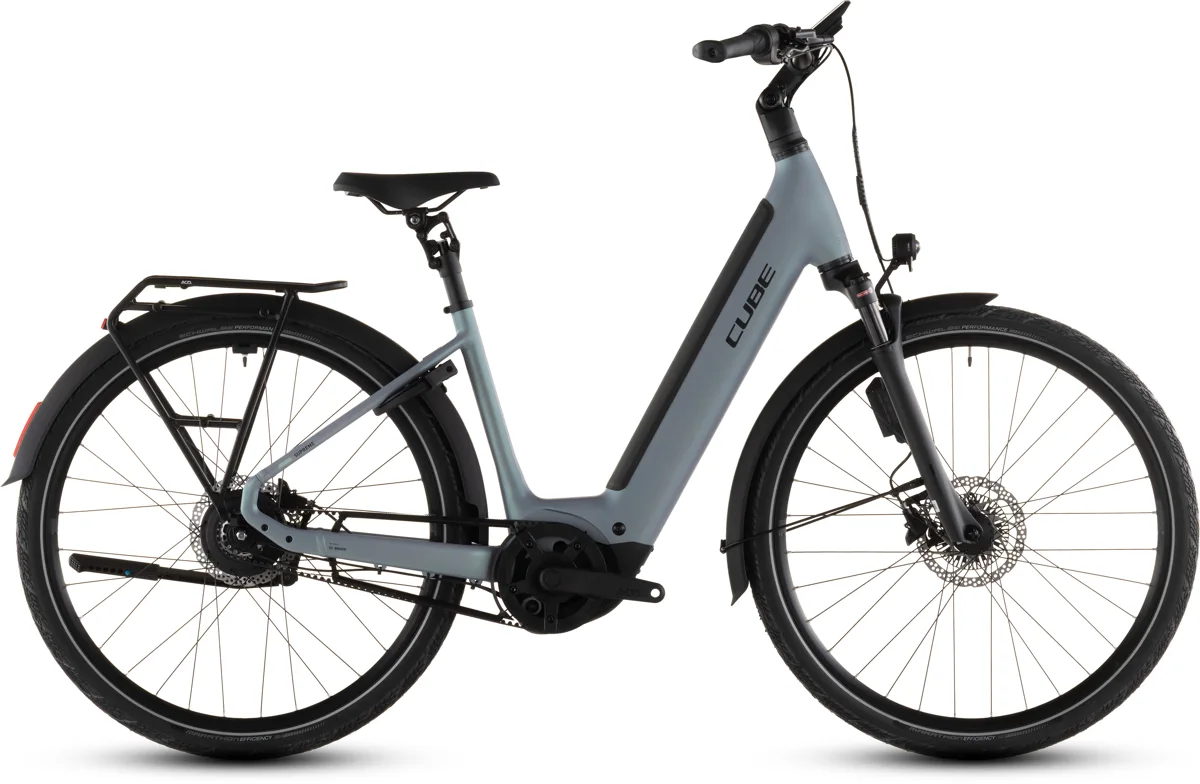Cube Supreme Hybrid Deluxe SLX 600 — seagrey´n´black, maat 46 cm