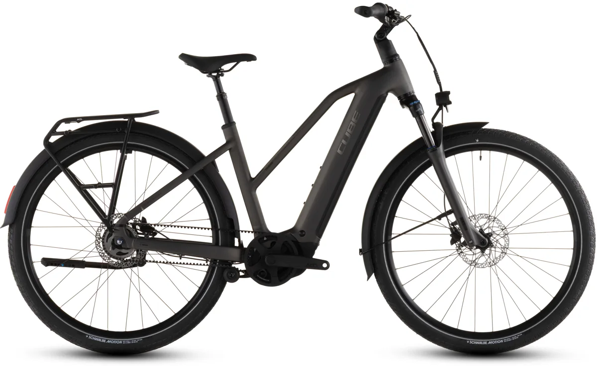 Cube Touring Hybrid Comfort SLX 800 — charcoal´n´chrome, maat 46 cm