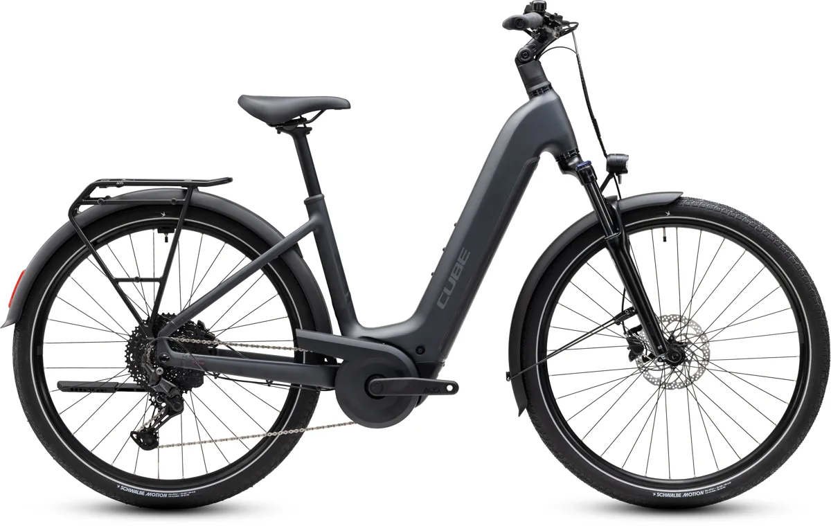 Cube Touring Hybrid ONE 600 — grey´n´coolgrey, maat 46 cm