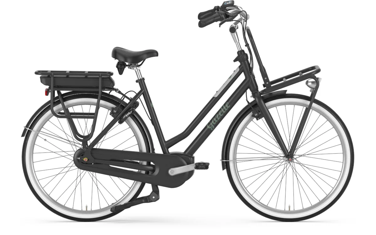 Gazelle Miss Grace C7+ RT — blackmatte, maat 49 cm