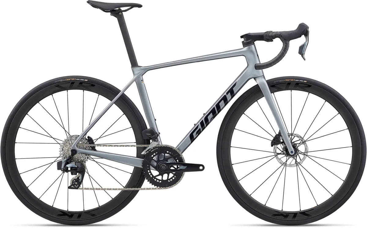 Giant TCR Advanced Pro 1-AXS — tech silver, maat L