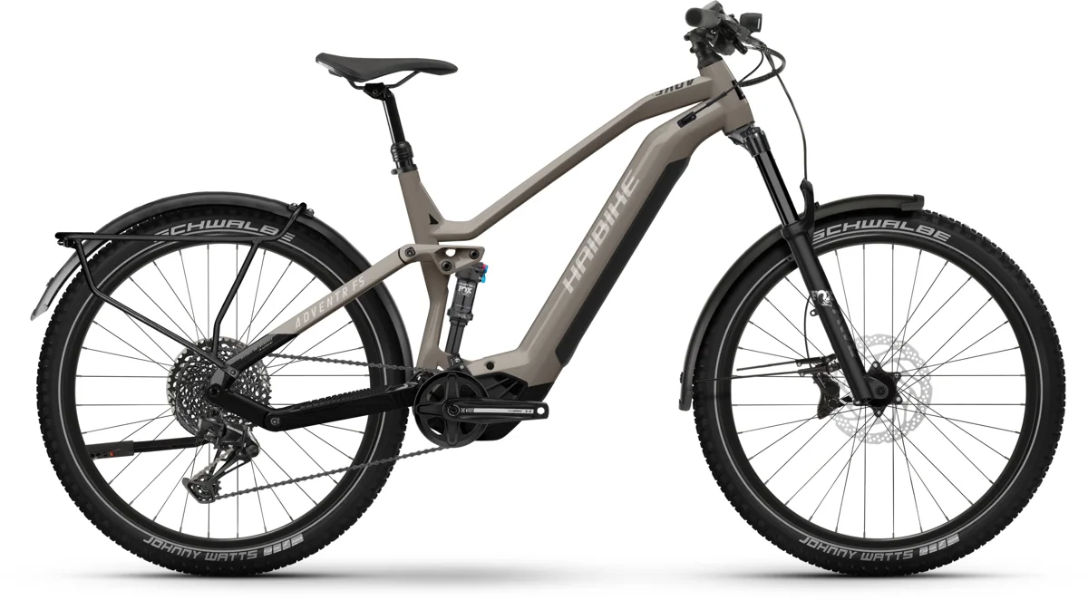 Haibike Adventr FS 10 — Gloss Warm Grey Blk, maat M