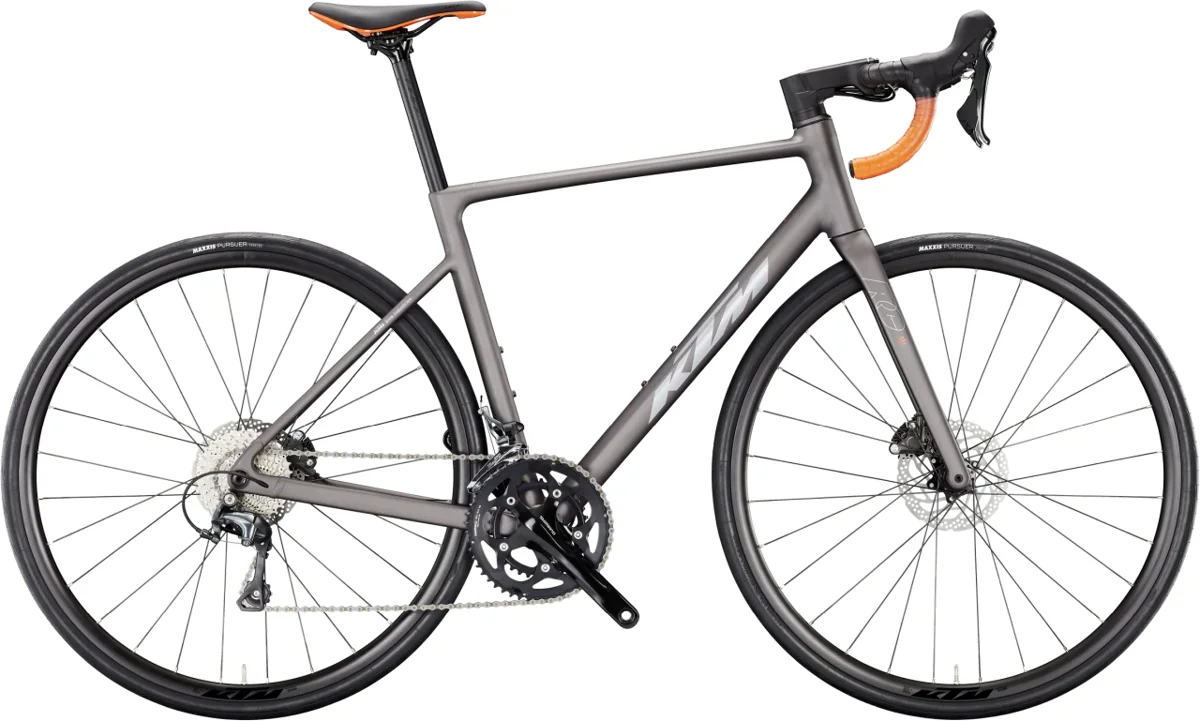 KTM Revelator 15 — Moon Rock Matt/Silver/Orange Glossy, maat L / 57 cm