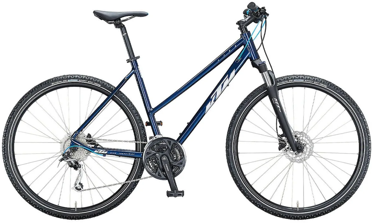 KTM X-Life Road — ultimate dark blue matt (silver+blue), maat 51 cm