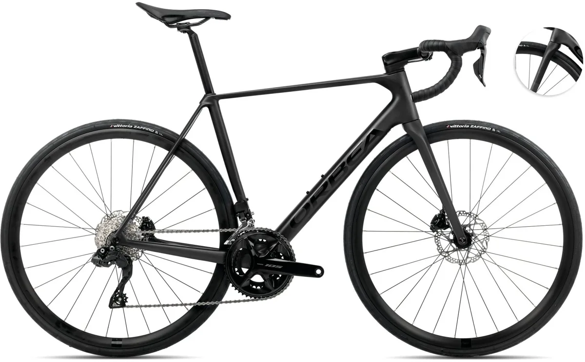 Orbea Orca M30i — Vulcano-Black(Matt) Black(Gloss), maat 55 cm