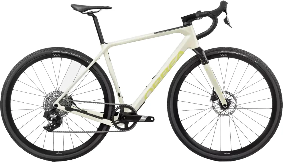 Orbea Terra M41e Team 1X — Ivory White-Spicy Lime (Gloss), maat XL