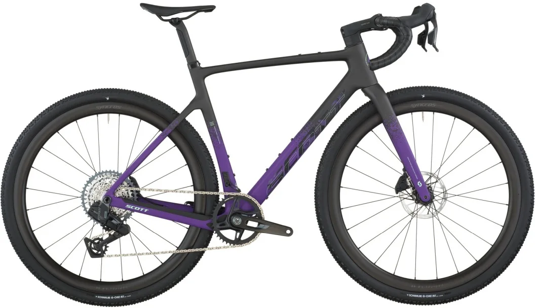 Scott Addict Gravel 20 — carbon black/indigo purple, maat M