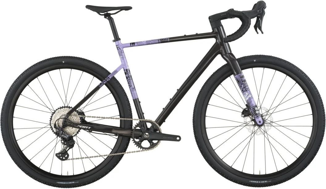 Scott Speedster Gravel 10 — carbon black/tulip purple, maat L