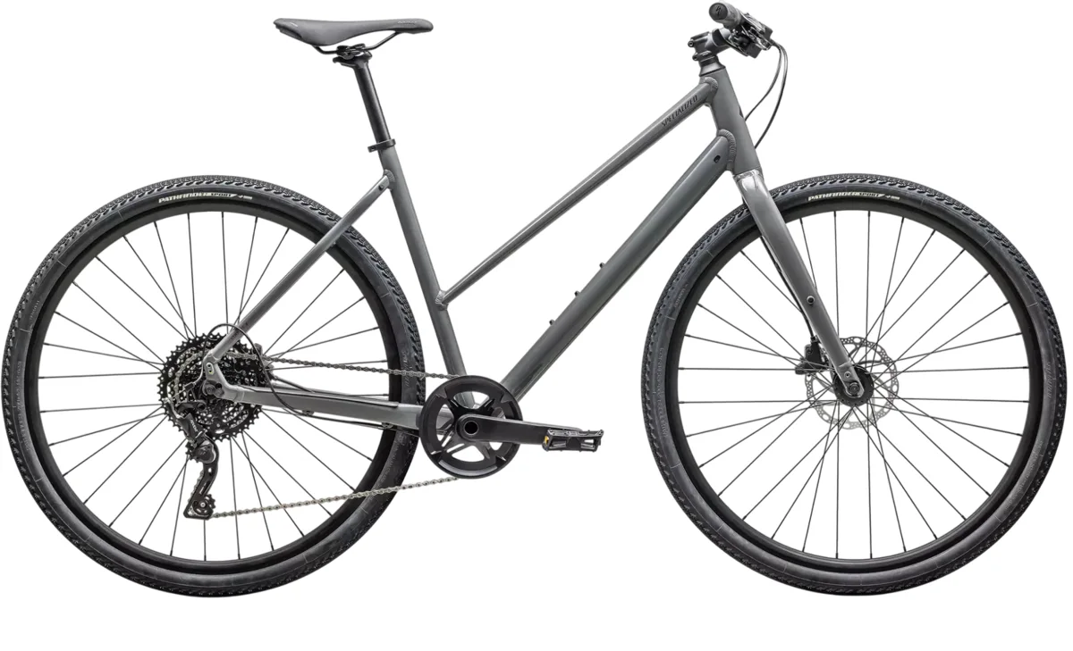 Specialized Sirrus X 3.0 ST — Ashen Grey/Black Liquid Metal, maat XS